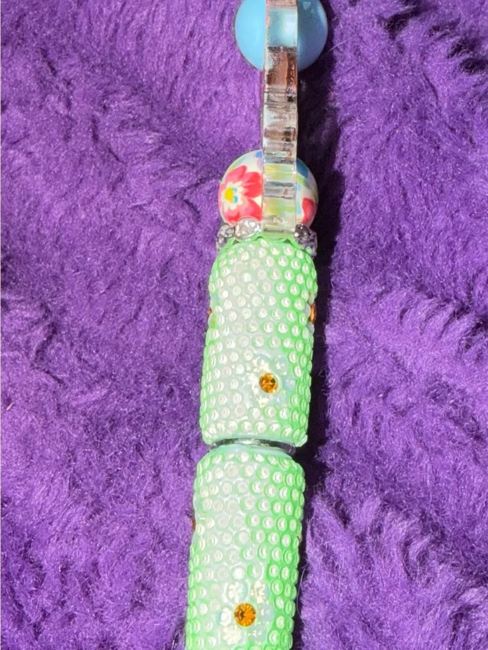 Pixie Hollow Bloom Rhinestone Pen | Fairy Beaded Ballpoint Pen | Whimsical